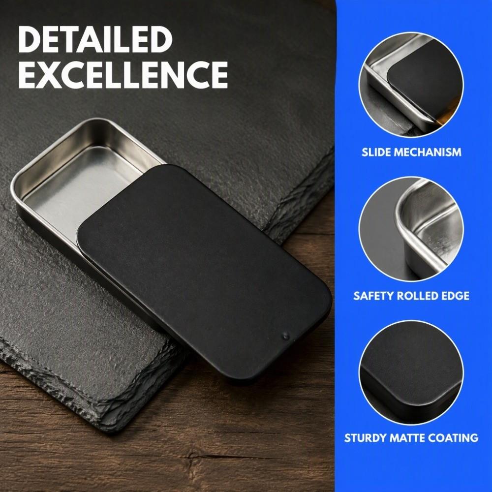 3pcs Metal Rectangular Handheld Bird Feeder Refillable Dispenser Travel Floss Pick Case Travel Use