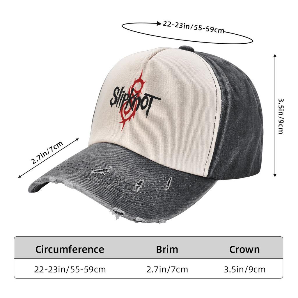 Slipknots Band Trucker Hats Outfit Mode Distressed Cotton Kopfbedeckung für Unisex-Stil verstellbar