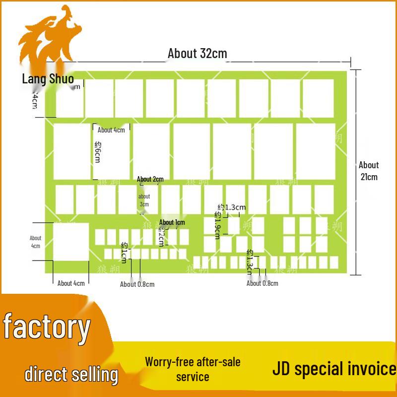Langshuo Combination Surveying Frame Ruler Set