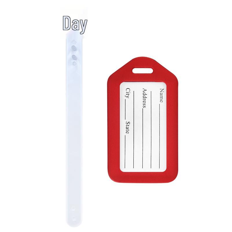 Airplane Luggage Tag Identifier: Suitcase Name & Boarding Pass Label.