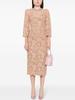 Spring/Summer 2025 European & American Star Fashion Beaded Diamond Long Sleeve Slim Lace Dress