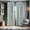 Crane Floral Curtains Oriental Bird Flower Print for Living Room Window Decor