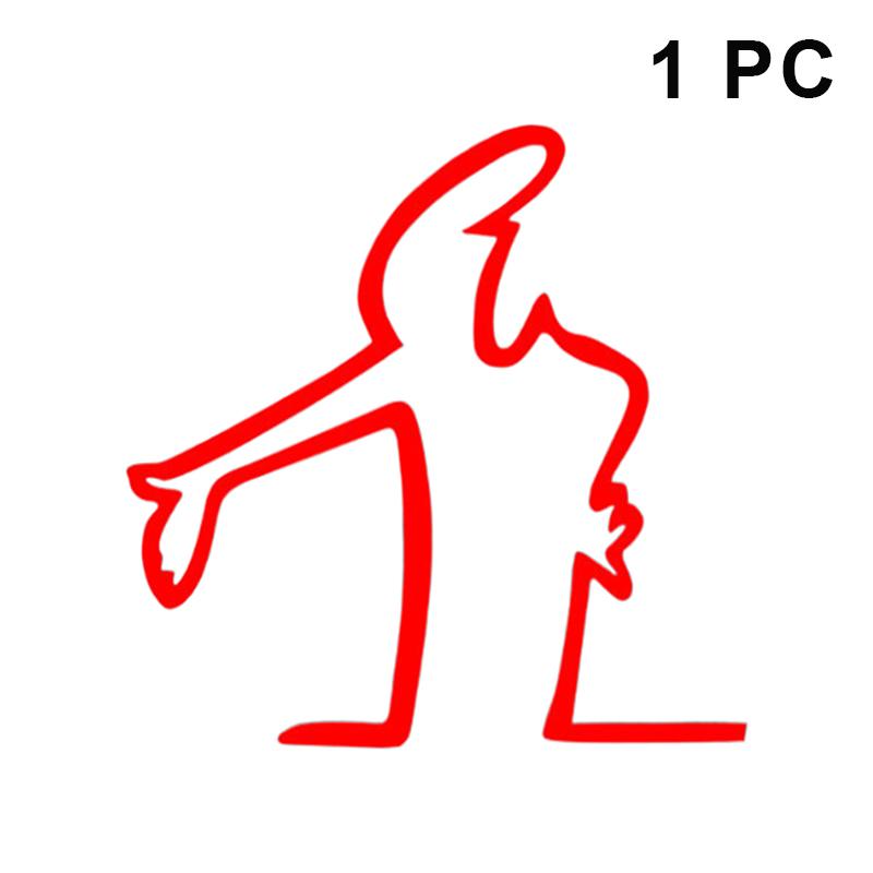 Creative Action Pose Design Vinyl Stickers Waterproof Pvc Cars Motorcycles Decorations Reflective Strong Adhesive Decals