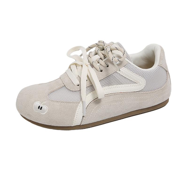 

Маленькие белые туфли женские летние новые студенческие повседневные спортивные универсальные кеды 40 бежевый