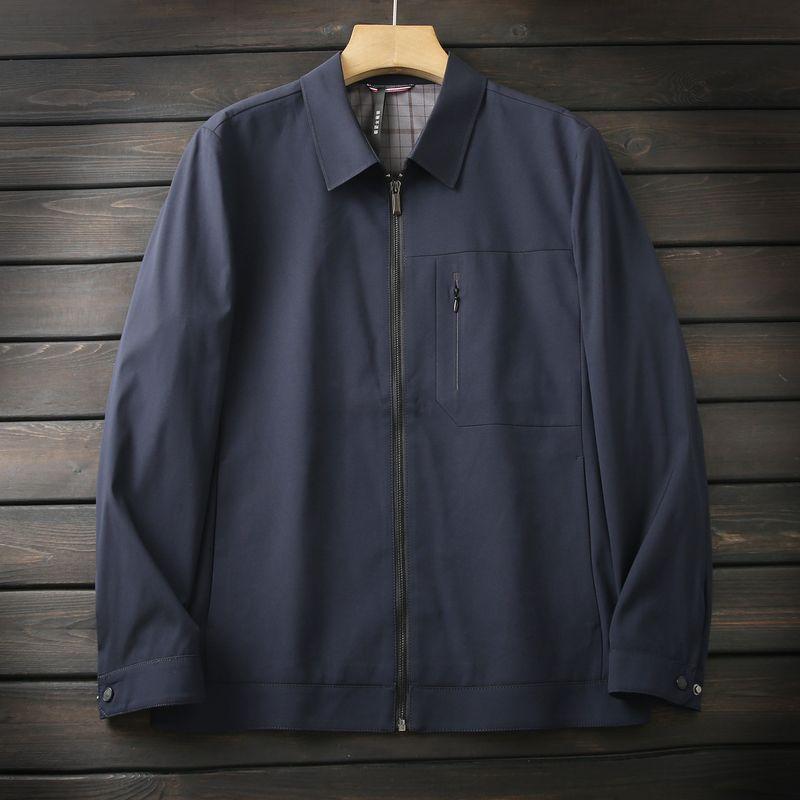 Classic and Elegant, Simple and Capable, High-End Men's Autumn Business Casual Lapel Jacket Coat