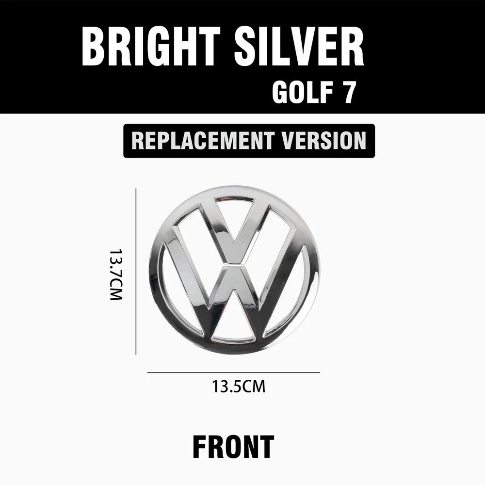For VW VOLKSWAGEN New 1/2Pcs Car Front Bonnet Grill Rear Trunk Emblem Logo Cover Replacement Badge For Volkswagen VW Golf 7 MK7