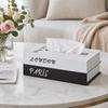 Luxury Book Style Tissue Box Ornaments Napkin Holder Case Organizer Paper Box  Home Decoration