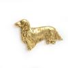 Dachshund III - Dog brooch in decorative box, elegant gold-plated pin, Art-Dog brand jacket pin