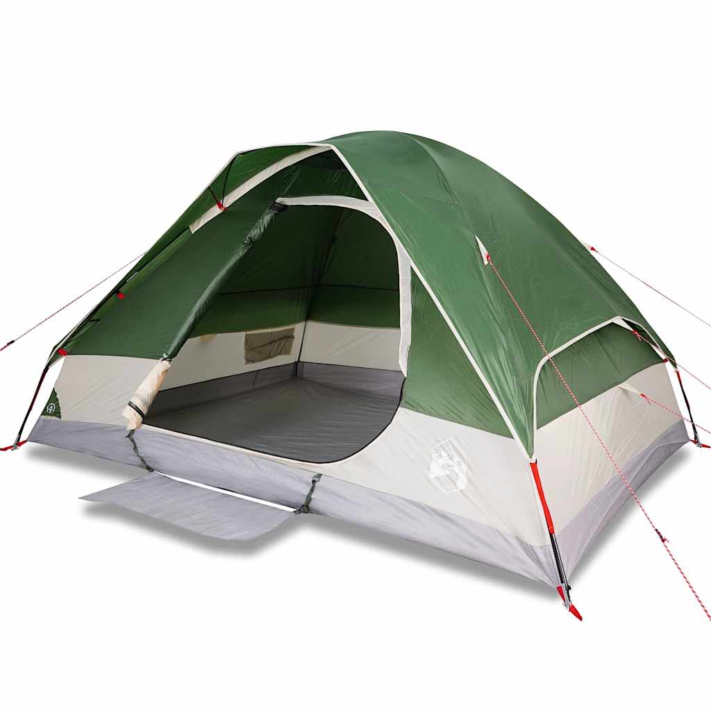 Dome Camping Tent for 2 Persons Green Waterproof