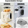 Large Capacity Cord Organizer for Appliances,4 Pack Upgraded Adjustable Kitchen Appliance Cord Holder Wraps Keeper Stick on Mixer,Coffee