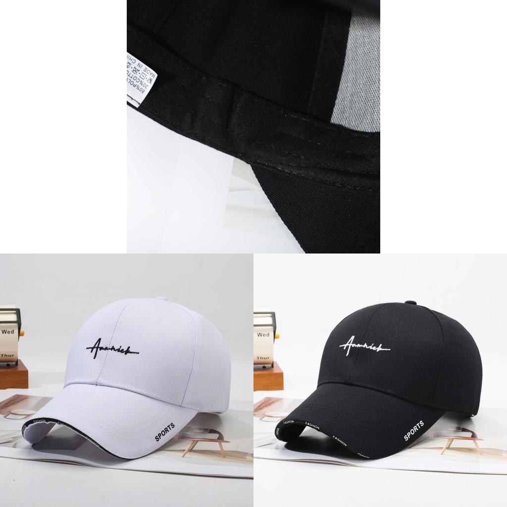 Baseball Cap Men Sun Hat Adjustable Cotton Embroidered Letter Style For Outdoor Activities