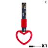 Car Hanging Decoration Heart Shape Auto Japanese Style Interior Pull ring Universal Charm Loop Automobile Accessories