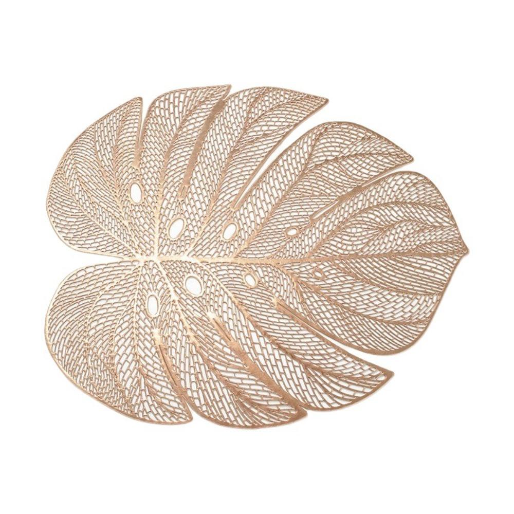 Heat Resistant Leaf-shaped Placemat Monstera Leaf Placemat  Anniversary Celebration