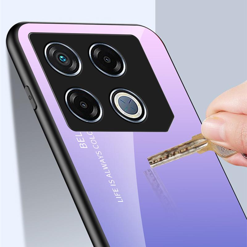 For Infinix GT 20 Pro 5G Tempered Glass Case PC+TPU Protective Phone Cover