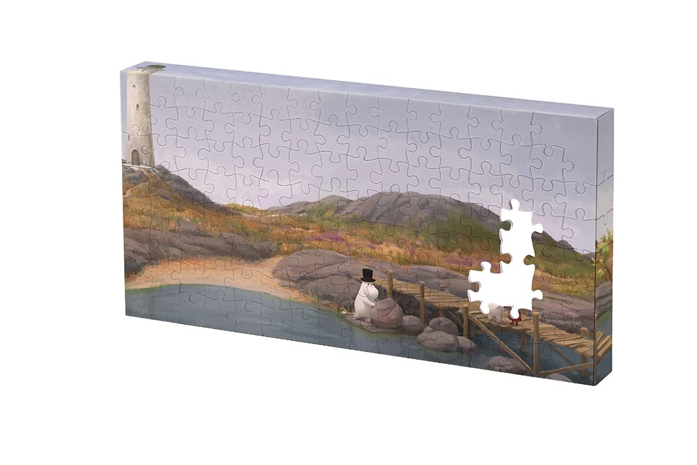 YANOMAN Jigsaw Canvas Island with a Lighthouse X 11 X 2 with Wall Hanging Parts 120-Piece Puzzle, Puzzle, Moomin (22.3 Cm), 2304-21,