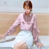 Chiffon Shirt Women&#039;s Fashion Long-sleeved Shirt Korean Loose Western-style Blouse Ladies&#039; Shirt