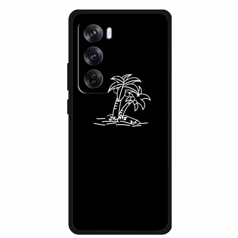 Reno 12 Pro 5G Personalized Black TPU Soft Pattern Phone Case