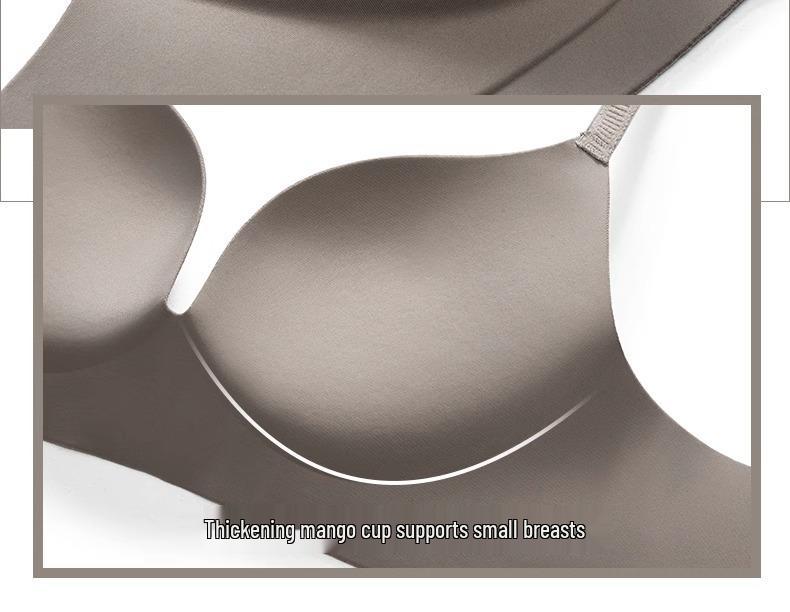 Women's Seamless Push-Up Bra & Underwear Set - Small Chest, Adjustable Anti-Sag Support, Thin Summer Design