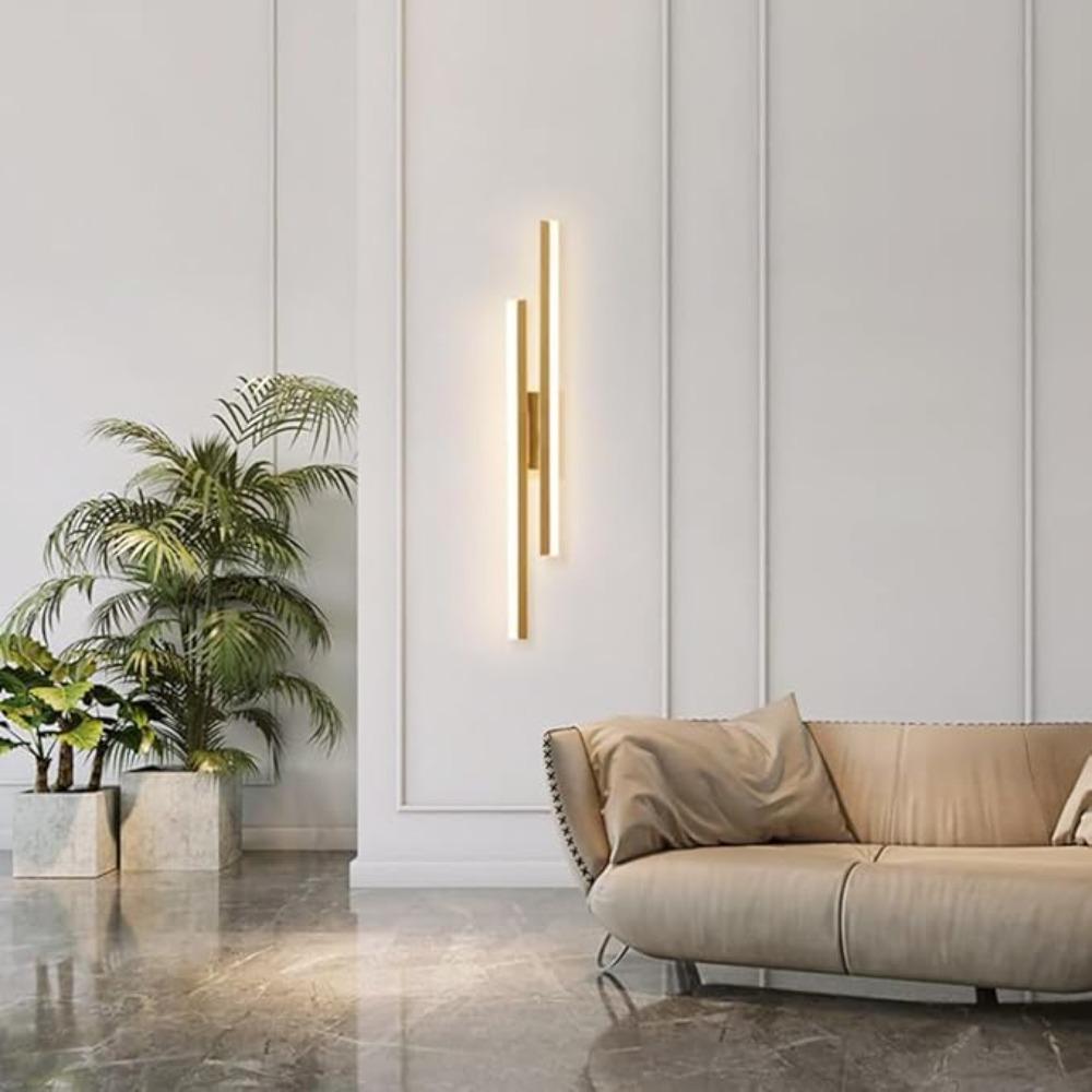 Nordic Gold LED Wall Lamp Sconces Modern Durable Acrylic Lampshade Indoor Lighting for Living Room Bedroom Bedside Light Fixture