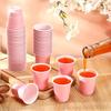 100pcs 2oz Plastic Shot Cups Mini Disposable Shot Glasses Small Party Cups For Wedding Graduation Whiskey Taste Serving Bulk Pac