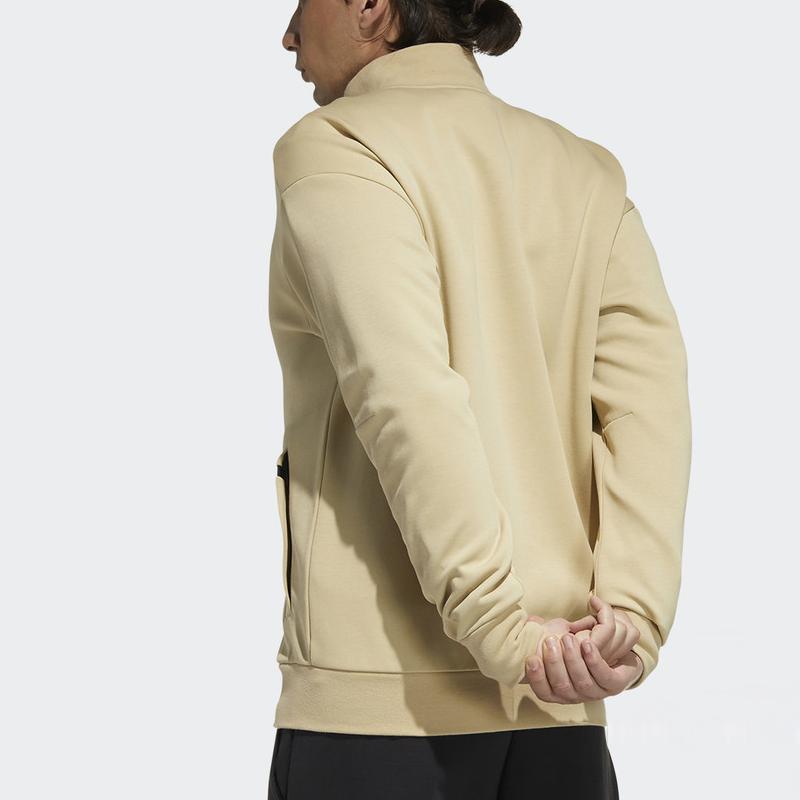 Adidas Sports Casual Stand Collar Jacket Men Jacket Grass-Green H39335