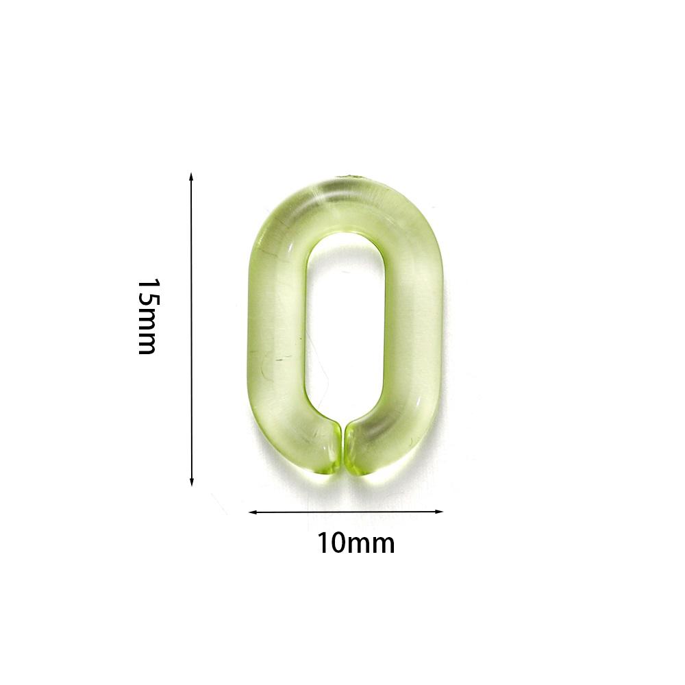 50/100pcs Colorful Acrylic Link Chain Lobster Clasp Keychains for DIY Necklace Chain Jewelry Making Accessories Supplies