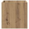 Planter Box Artisan Oak 40x40x40 Cm Wood Based Material