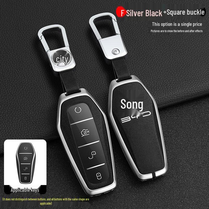 BYD Song Tang Max G5 E5 Qin Car Metal Key Case - Creative Shell Design