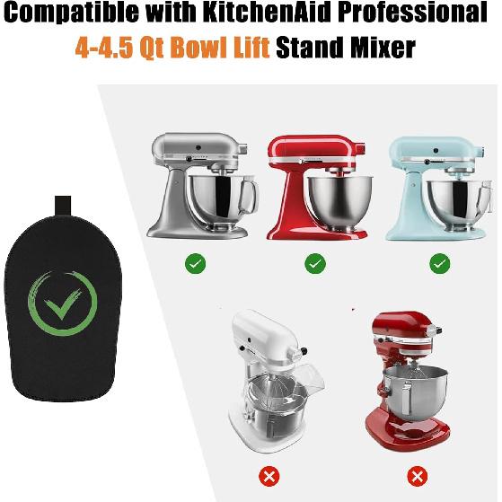 Mixer Sliding Mat Compatible with Kitchenaid 4.5-5 Quart Tilt-Head Stand Mixer, Slider Mat Compatible with 4.5 & 5 Quart Kitchenaid Mixer Accessories