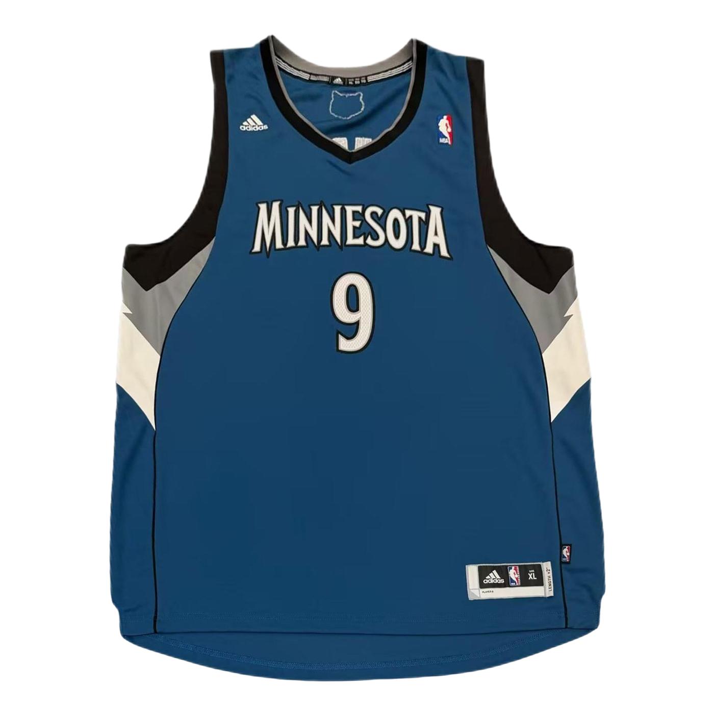Adidas NBA Rubio Timberwolves 9 V-Neck Sleeveless Basketball Jersey Unisex jersey 7912A-316-K91197 XL