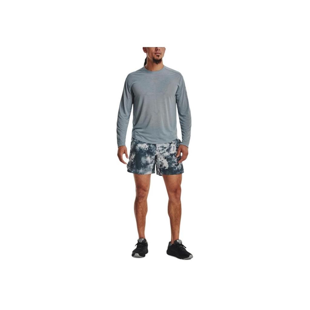 Under Armour Train Anywhere Printed Elastic Waist Mid-Rise Sports Shorts Men Shorts Gray 1379145-465