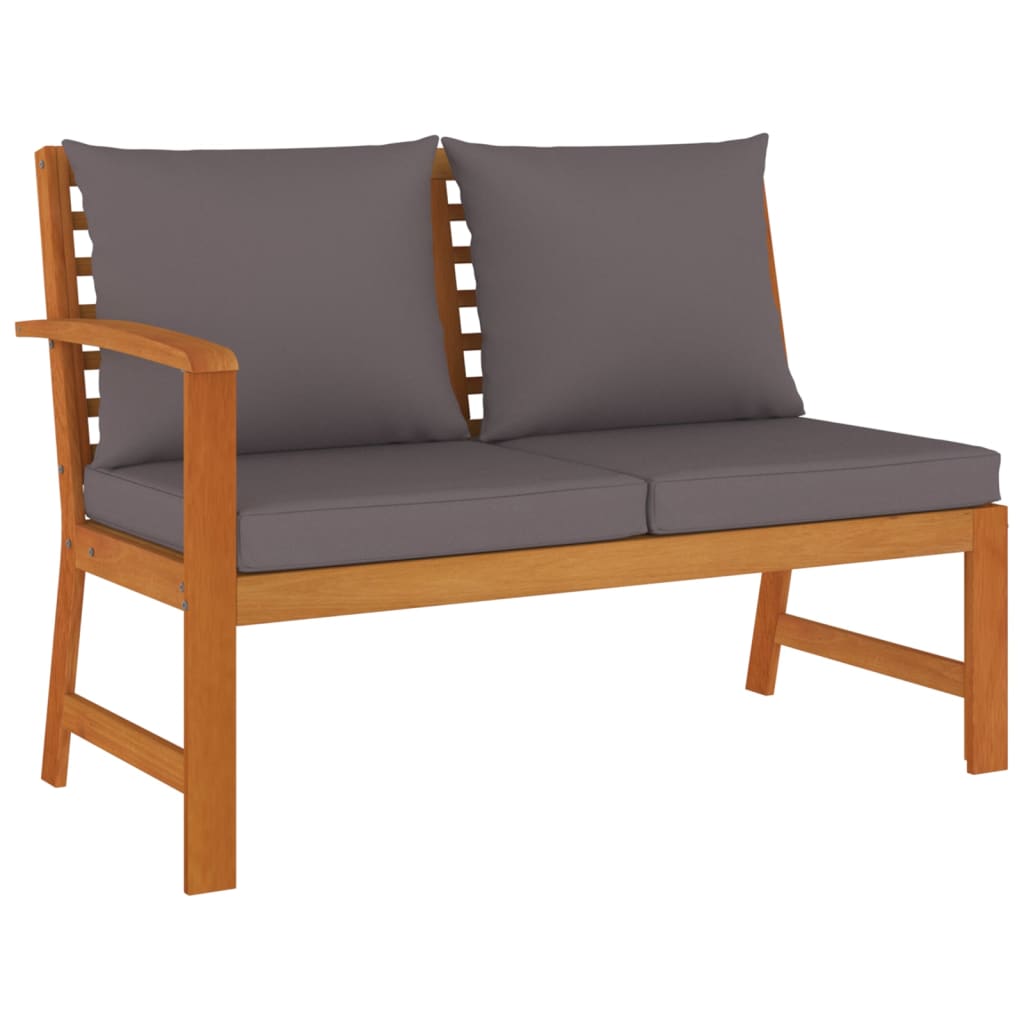 Vidaxl 7-Piece Garden Furniture Set With Cushions, Solid Acacia Wood