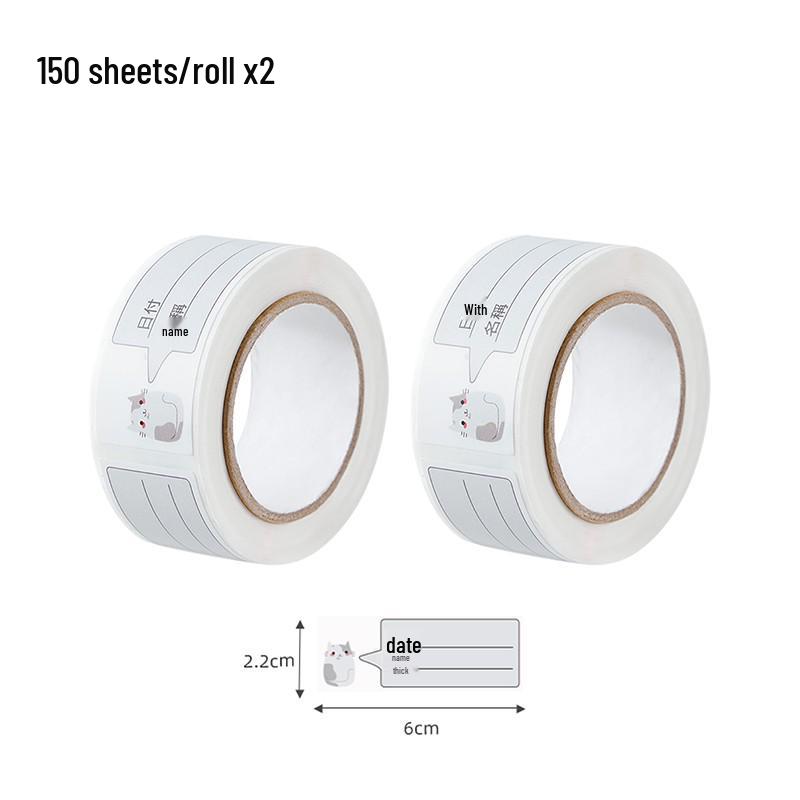 Waterproof Self-Adhesive Kitchen Refrigerator Classification Stickers for Easy Handwritten Food Storage.