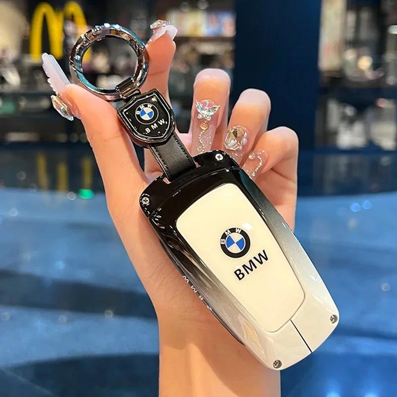 BMW X3 Key Cover Old Style Male Female Blade Shape Shell for 5 Series 3 Series X1 X2 1 Series Car Key Holder Bag