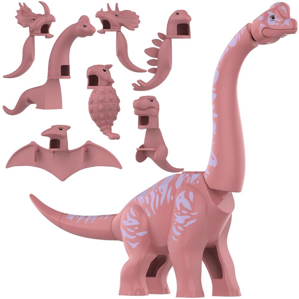 2025 Neu Jurassic Dinosaurier Titanosaurus Tiere DIY Blöcke Brachiosaurus Bausteine Steine Kind Dino Spielzeug Für Kinder