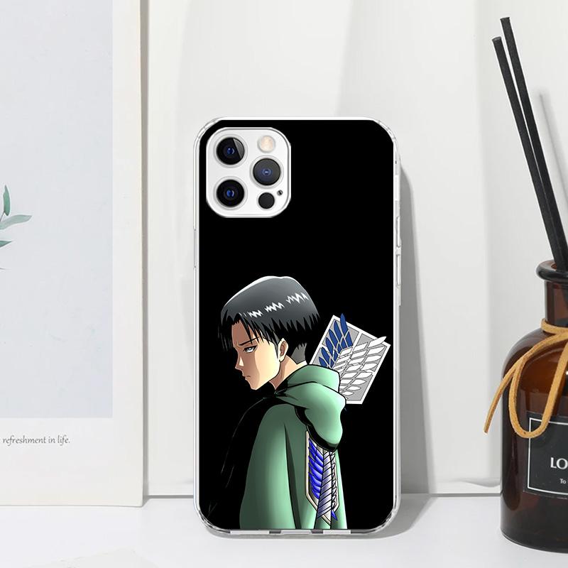 Attack-Titan Levi Phone Case For Iphone 17 Air 16 15 Plus 16E 14 Pro Max 13 Mini 12 11 7 8 SE Fundas Soft Back Cover 17 Air 16 1