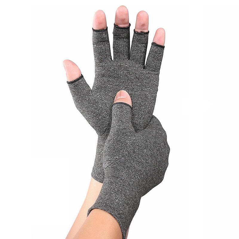 Half Finger Pressure Gloves for Relieving Arthritis Anti Slip Pain Relieving for Men and Women Washable Wrist Gloves Treatment