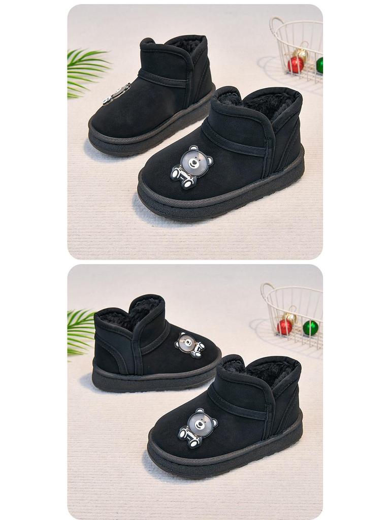 2025 Winter New Cotton Snow Boots: Thick, Warm, Anti-Slip for Kids