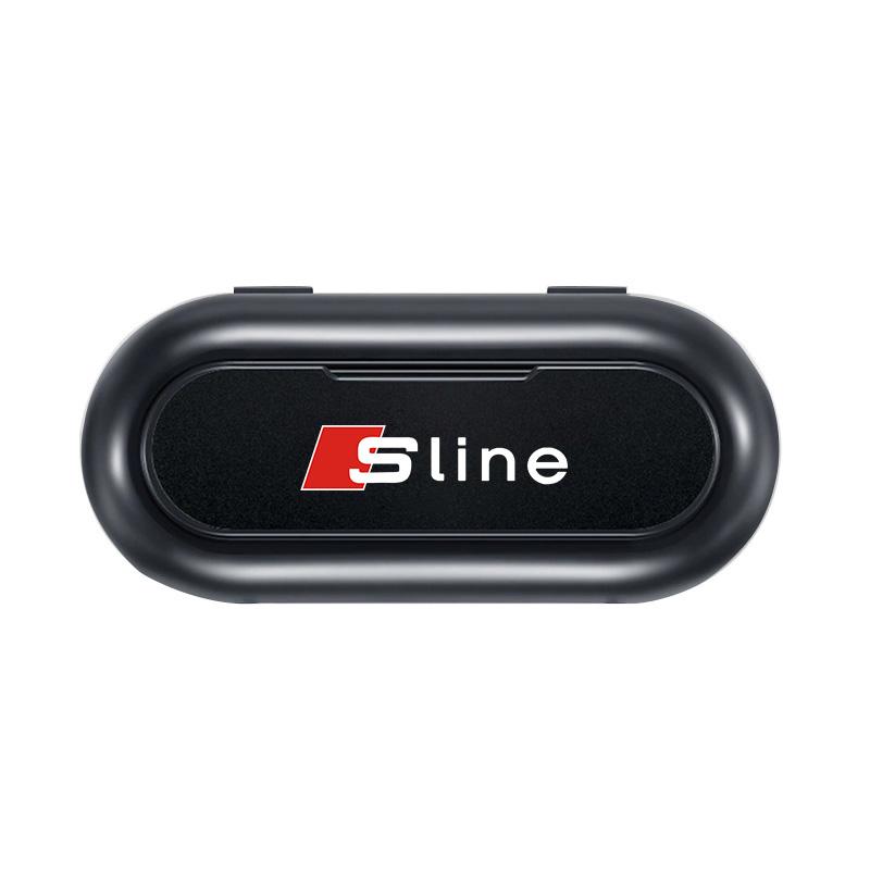 

1Pcs Car Sun Visor Glasses Storage Box Holder Organizer Car Styling For Audi TT Q3 Q5 Q7 Q8 B5 B6 B7 B8 B9 Q7 8P 8V 8L A3 A4 A5 A6 A7 A8 8L R8 sline чорний