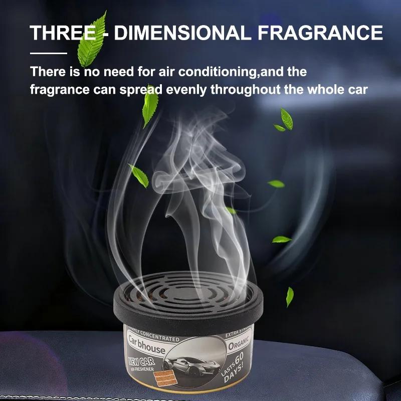 Car Fragrance Accessories Air Freshener Dashboard Decorative Wood Block Canister Odor Eliminator Car Aromatherapy Ornament