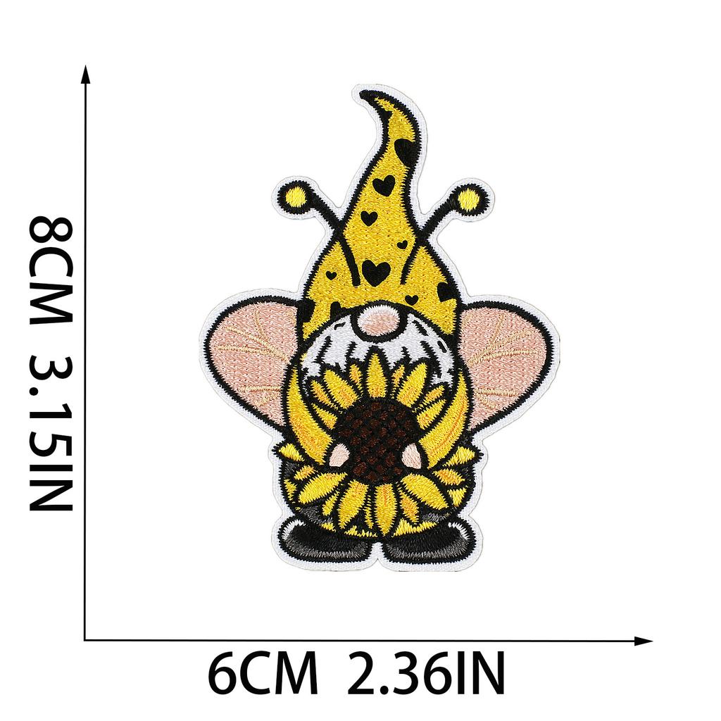 Patchwork Bee Summer Family Patch Solid Color Hot Selling Versatile Bag Decorative Embroidery Patch Cartoon Honeycomb