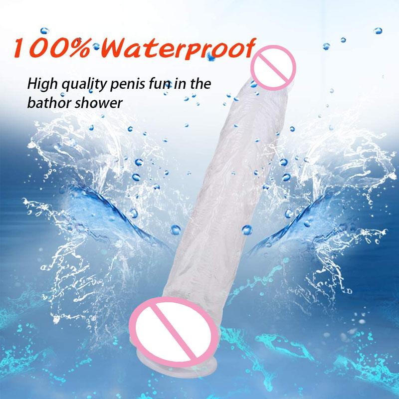 Small Glans Big Thick Dildo Huge Realistic Penis With Suction Cup Flexible Cock Anal Sex Toys for Men Vaginal G-spot Stimulation