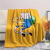 1Pc Adventure Time Print Flannel Blanket, High quality Comfortable for All Seasons, Home Decor, Warmth and Comfort, Perfect for Christmas Gifts 03