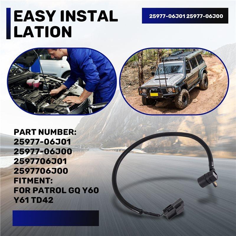 NEW-Crankshaft Position Sensor For Nissan Patrol GQ Y60 Y61 TD42- Part Numbers 25977-06J01 25977-06J00
