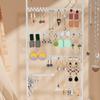 ProCase Accessory Stand Jewelry Stand with 72 Hooks Earring Holder Necklace Storage Display Storage Ring Necklace Earrings White