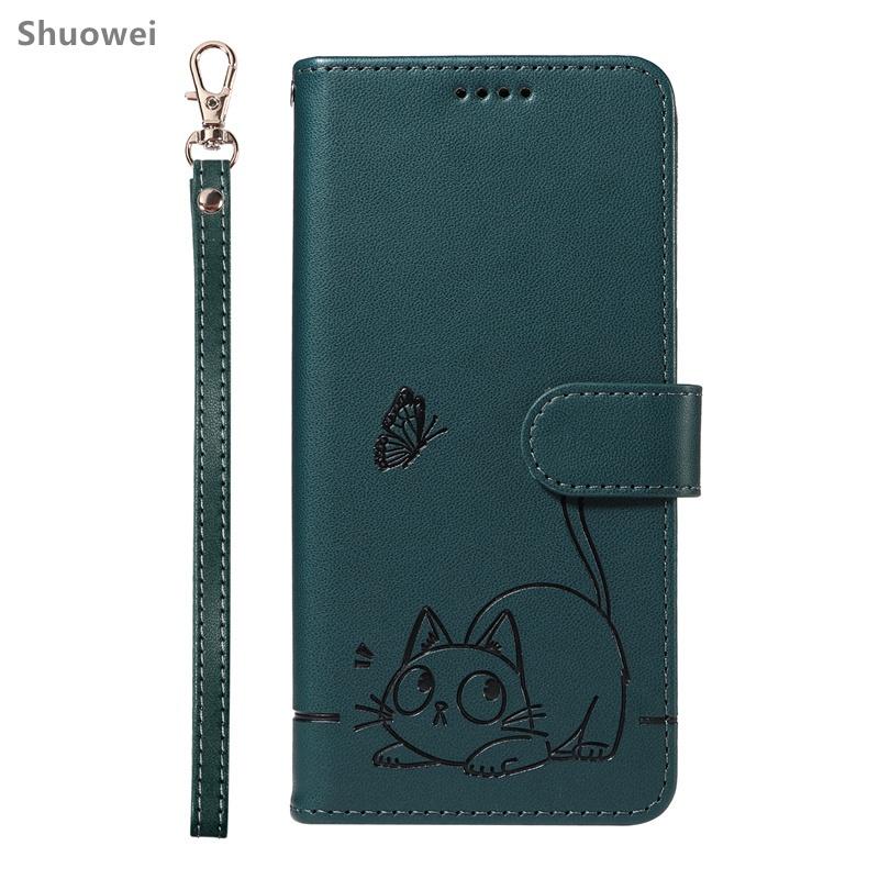 

Чехол для Nokia G42 Кошелек Кожаный откидной чехол для телефона Сумка с ремешком на запястье Nokia G42 темно-зеленого