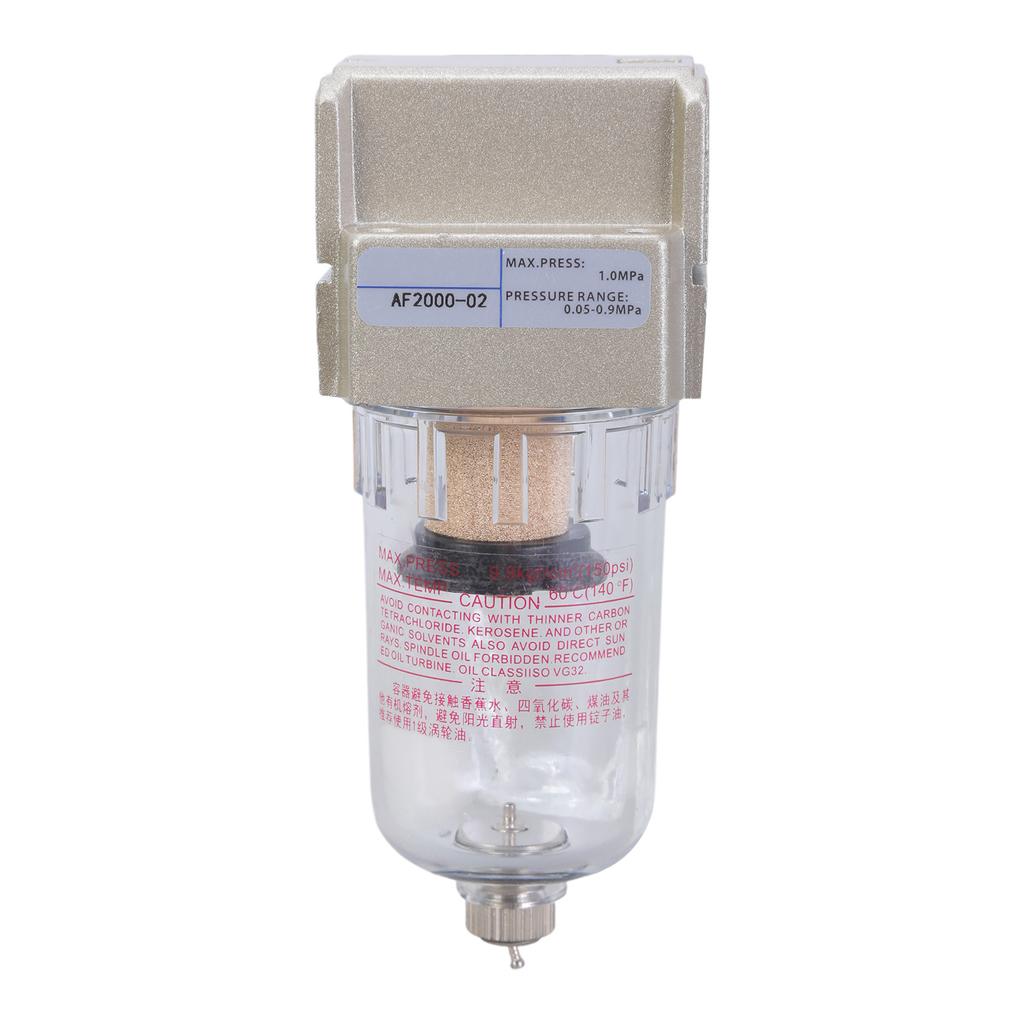 Sturdy Brass Portable Air Line Moisture Trap Oil Water Separators Accessory for Industrial Equipment Easy Installion