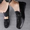 Fashion Men Genuine Leather Shoes High Quality Driving Footwear Casual Flats for Party Wedding Moccasins Leisure Walk Man Business Shoes