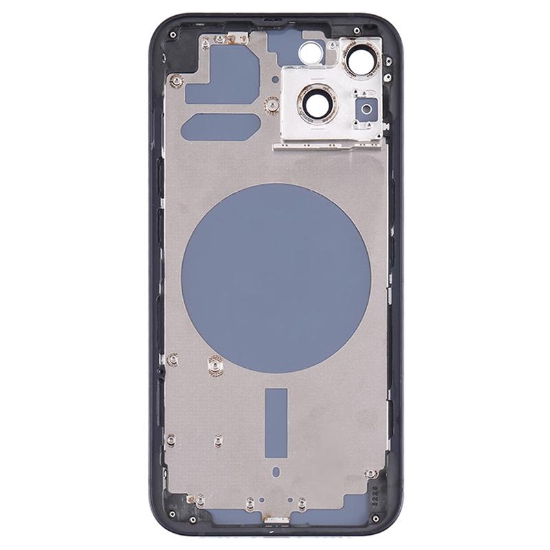 For iPhone 13 6.1 inch Back Battery Housing Cover+Middle Plate Frame+Side Buttons Replacement Part (without Logo)