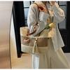 Holiday Wind Beach Straw Bag Women's Summer New Hollow Woven Bag Large Capacity Commuter Shoulder Armpit Bag